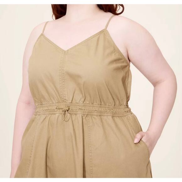 Women's Utility Midi Dress - Woolrich Khaki 4X - Picture 4 of 4